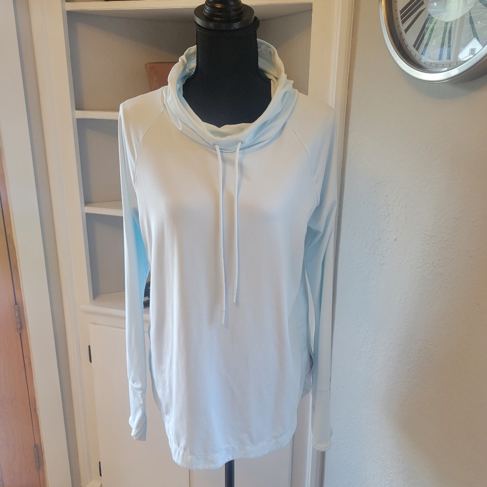 Athleta Light Teal Hoodie Sz Medium